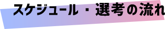 スケジュール・選考の流れ