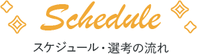 Schedule スケジュール・選考の流れ