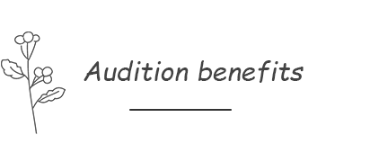 Audition benefits