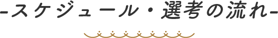 スケジュール・選考の流れ