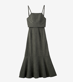 マルチウェイバックリボンキャミワンピース DARKGRAY