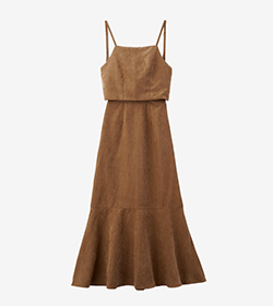 マルチウェイバックリボンキャミワンピース BROWN