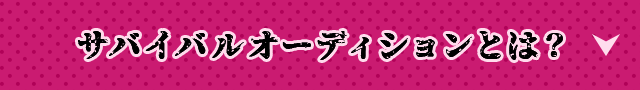 サバイバルオーディションとは？
